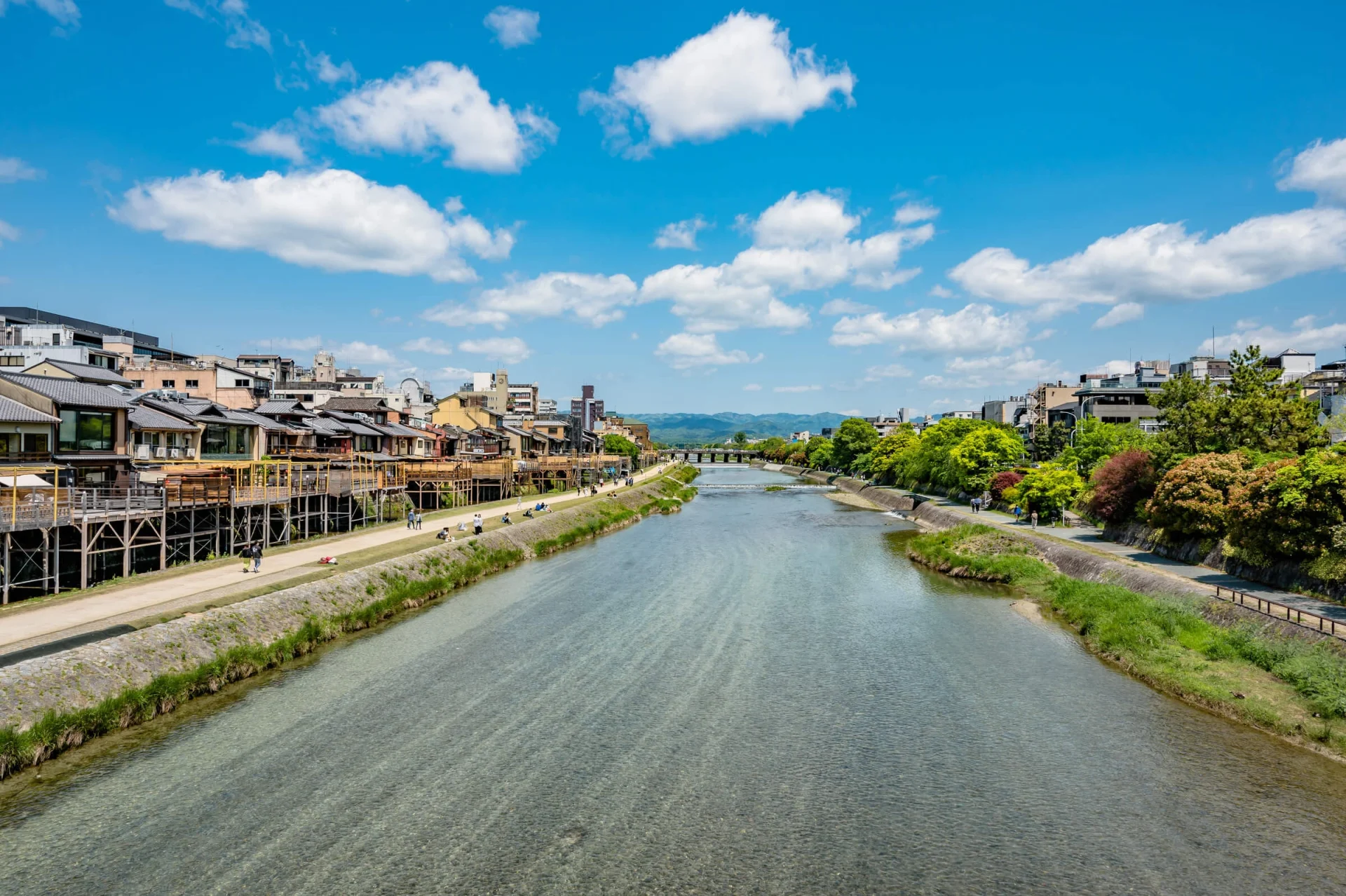 祇園四条の鴨川